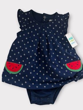 Baby Girl Watermelon Summer dress size 12M NWT